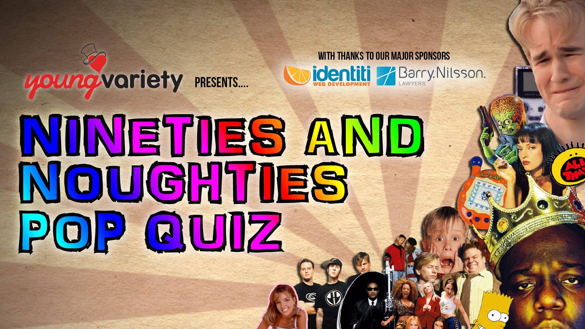 Nineties and Noughties Pop Quiz for Young Variety