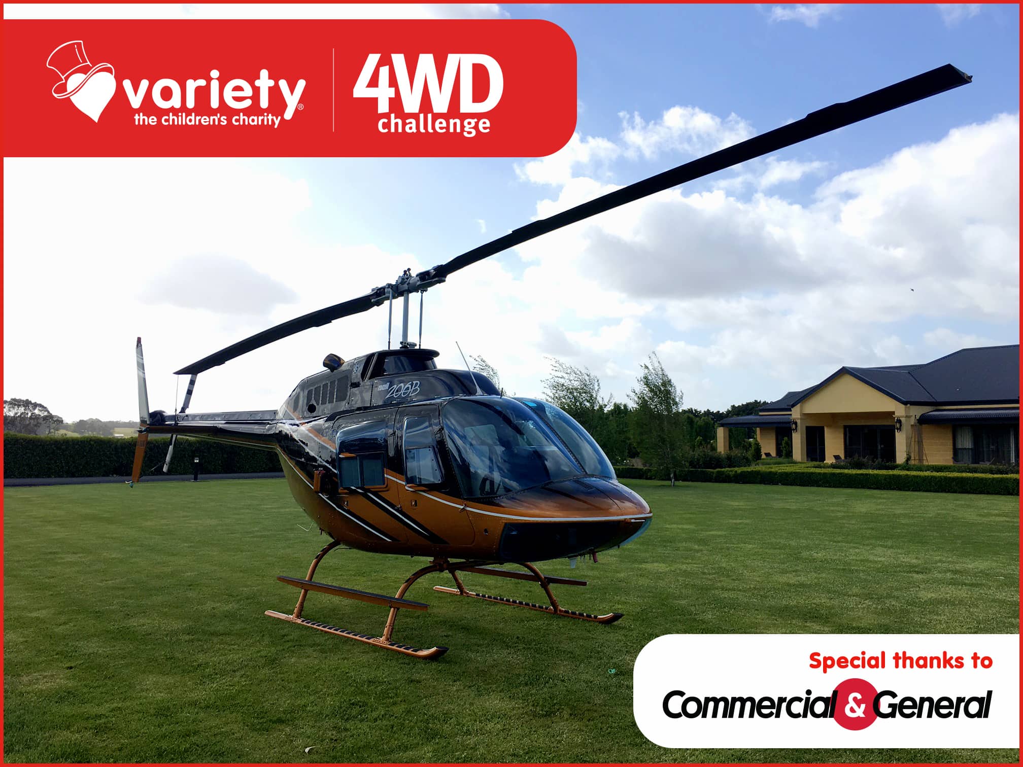 Helicopter to join 4WD Challenge