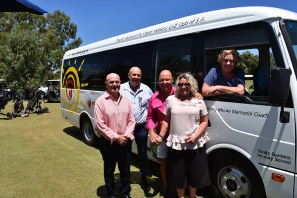 Bus with Variety Board members