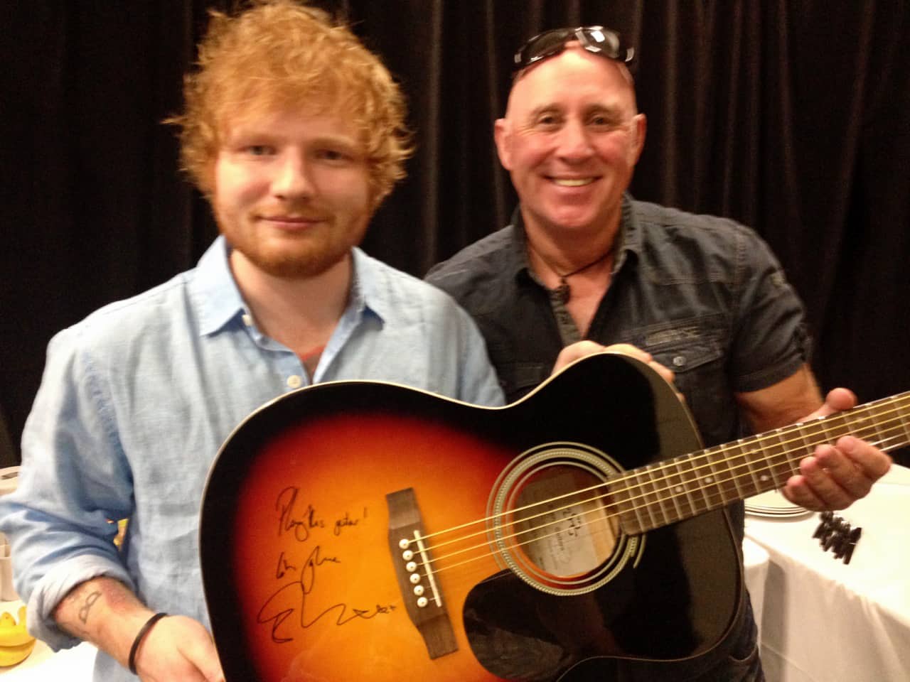 BID on an exclusive opportunity for you and a friend to meet ED SHEERAN!