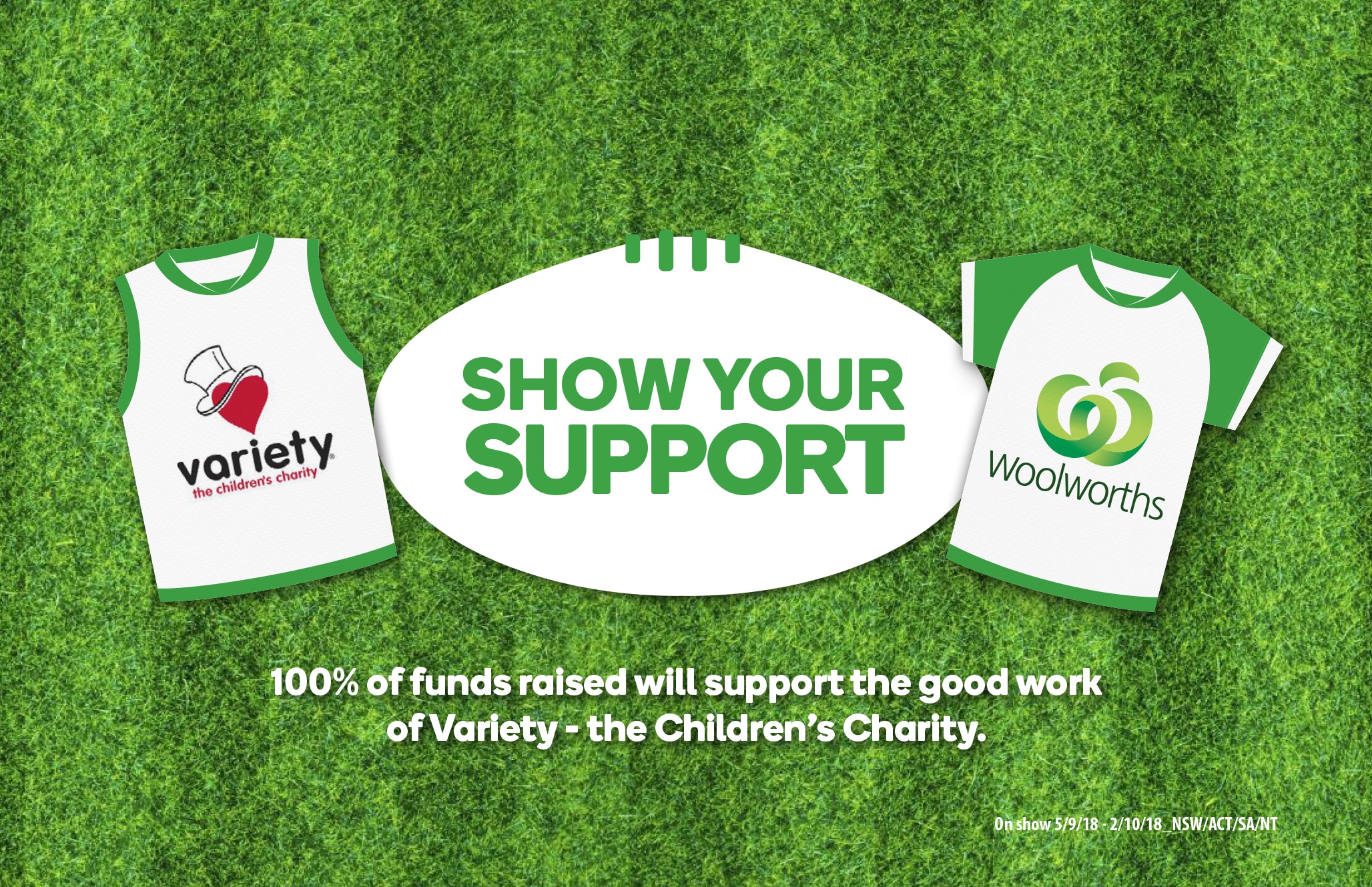 Support Variety in the Woolworths Footy Finals Campaign