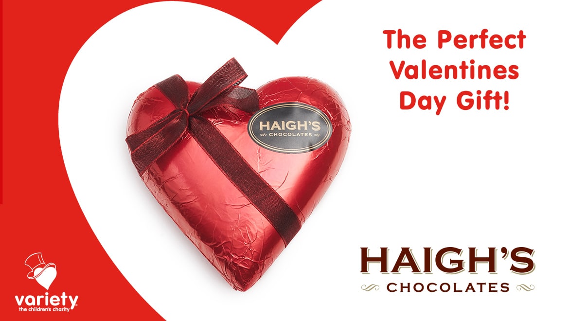 Support Variety SA this Valentines Day with Haigh’s Chocolates