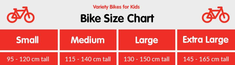 Bikes for Kids Size Chart