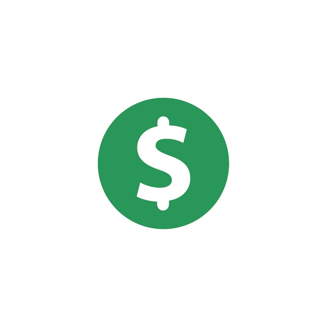 dollar sign icon variety