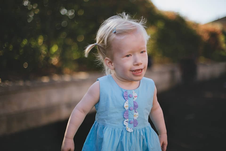 The chromosomal disorder means Eva has severe movement and mobility delays and development and language delays